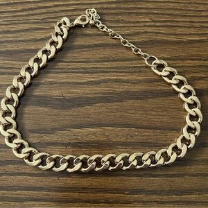 Gold tone Cuban link necklace